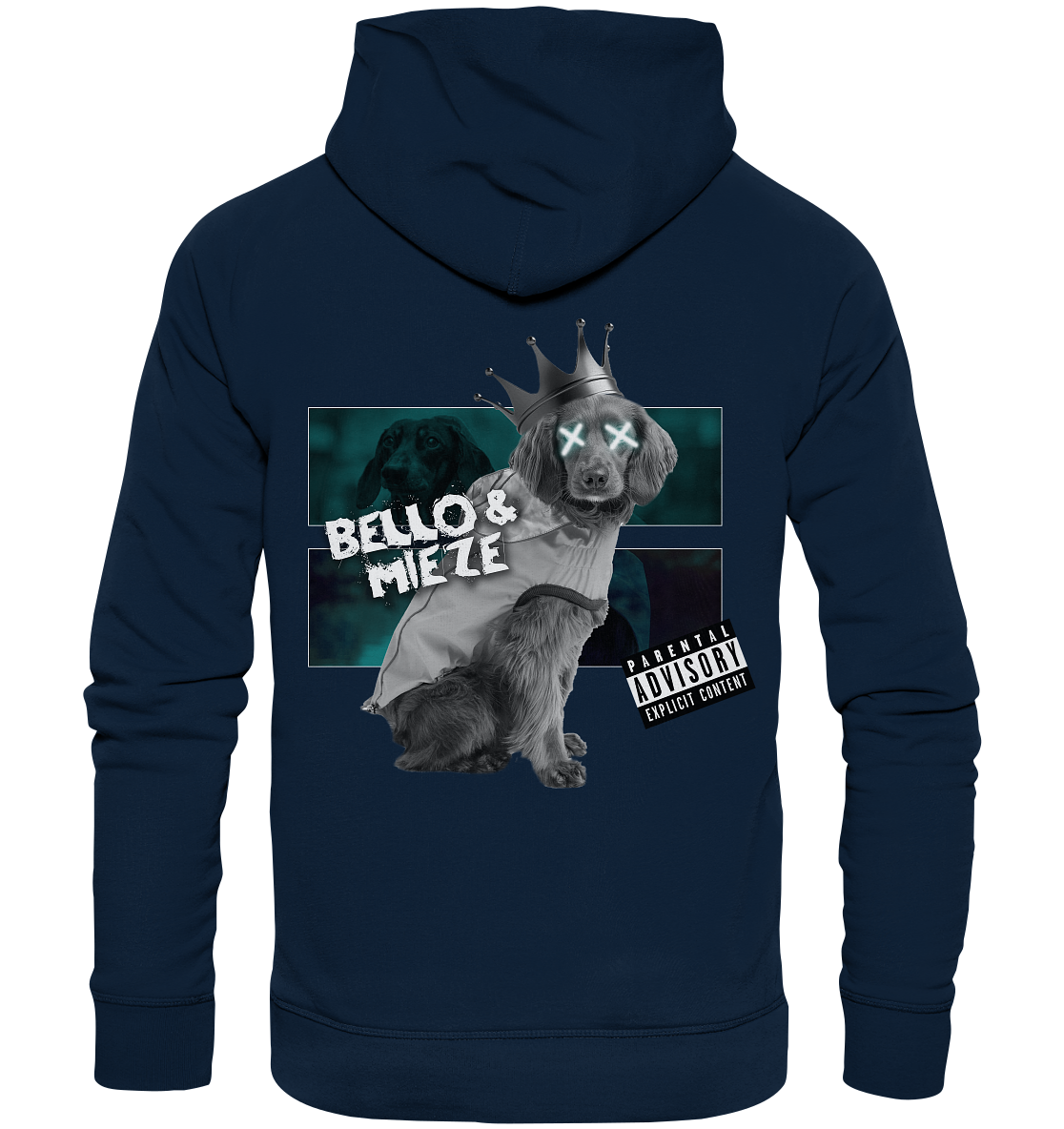 Bello & Mieze - König Hund - Organic Fashion Hoodie