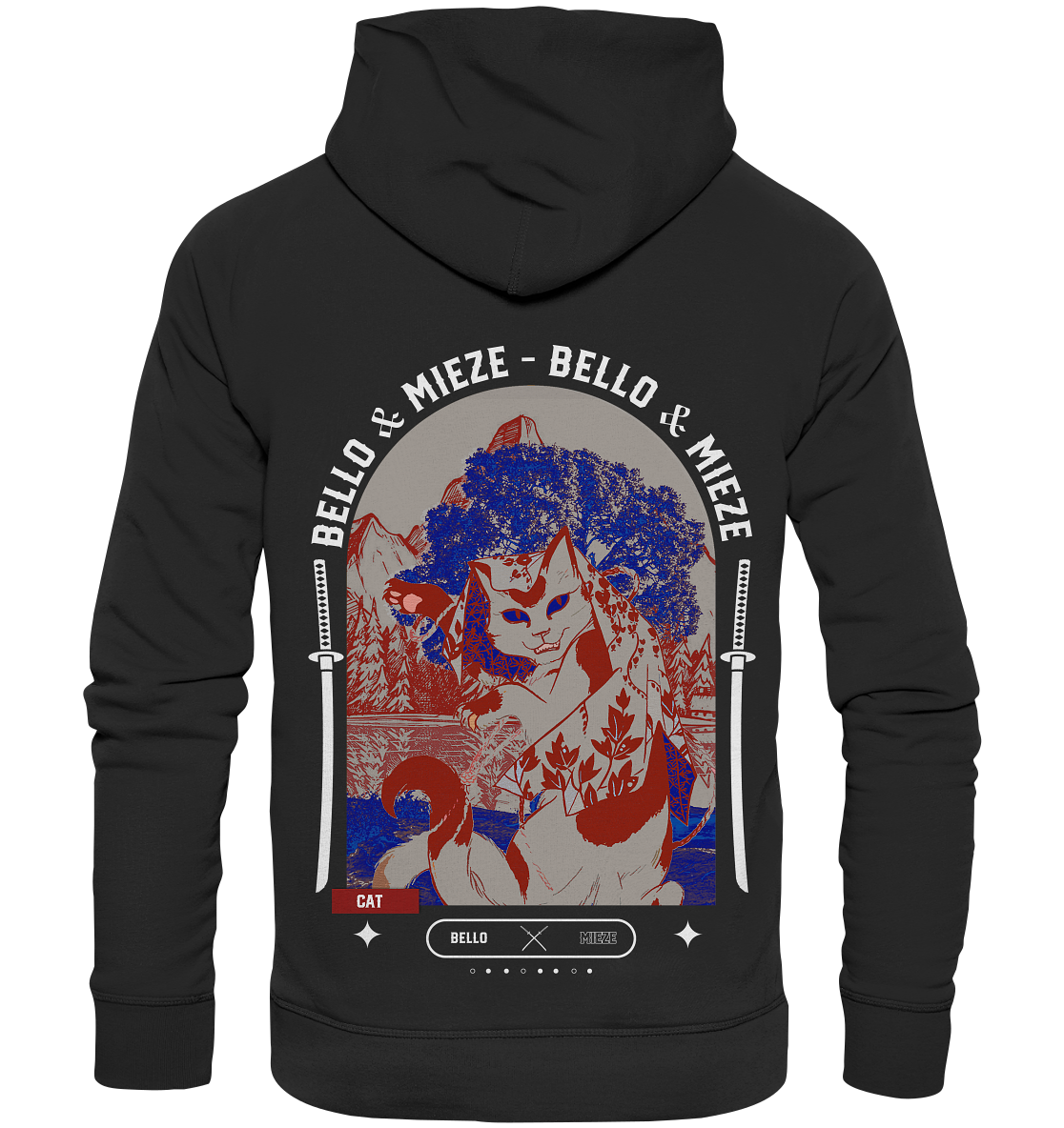 Bello & Mieze - Asia Cat - Organic Fashion Hoodie