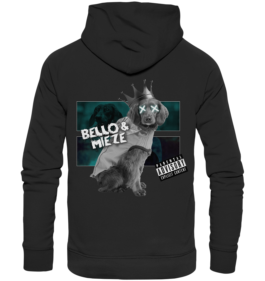 Bello & Mieze - König Hund - Organic Fashion Hoodie