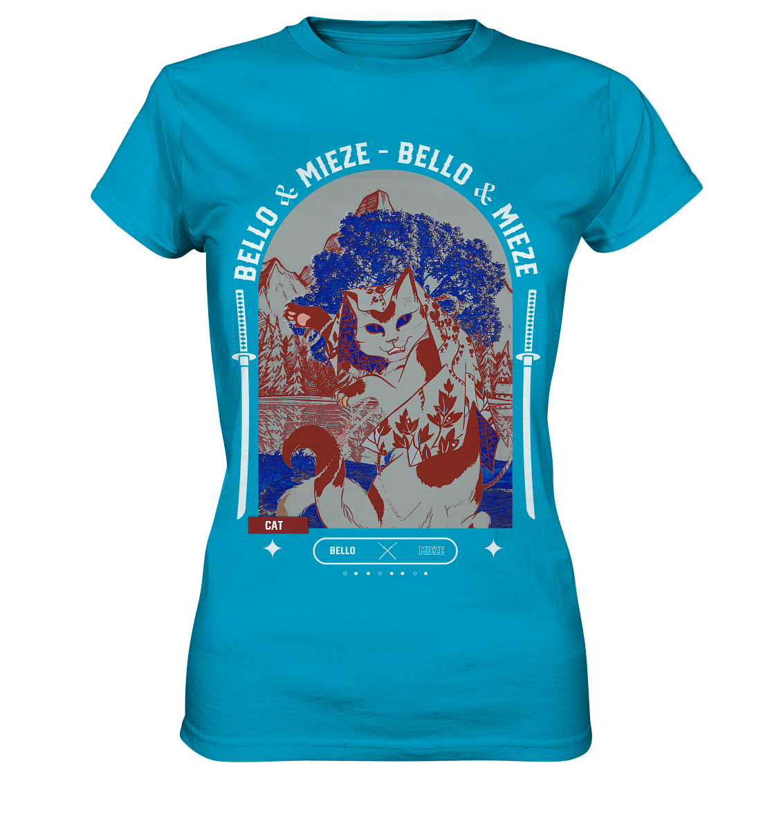 Bello & Mieze - Asia Cat - Ladies Premium Shirt