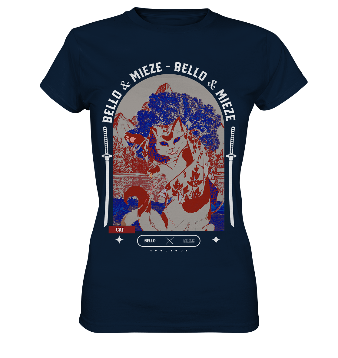 Bello & Mieze - Asia Cat - Ladies Premium Shirt