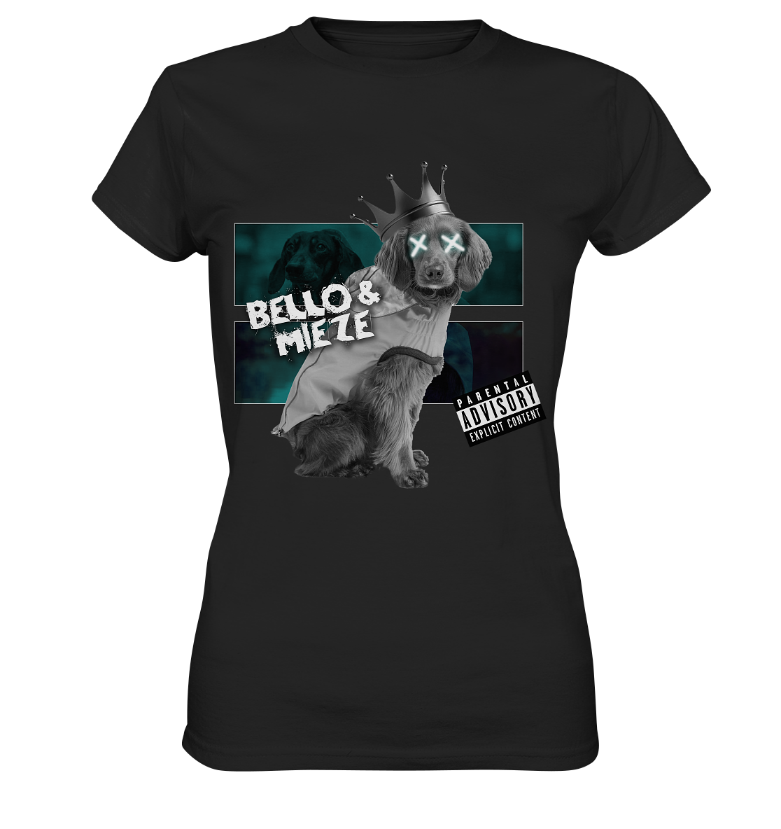 Bello & Mieze - König Hund - Ladies Premium Shirt