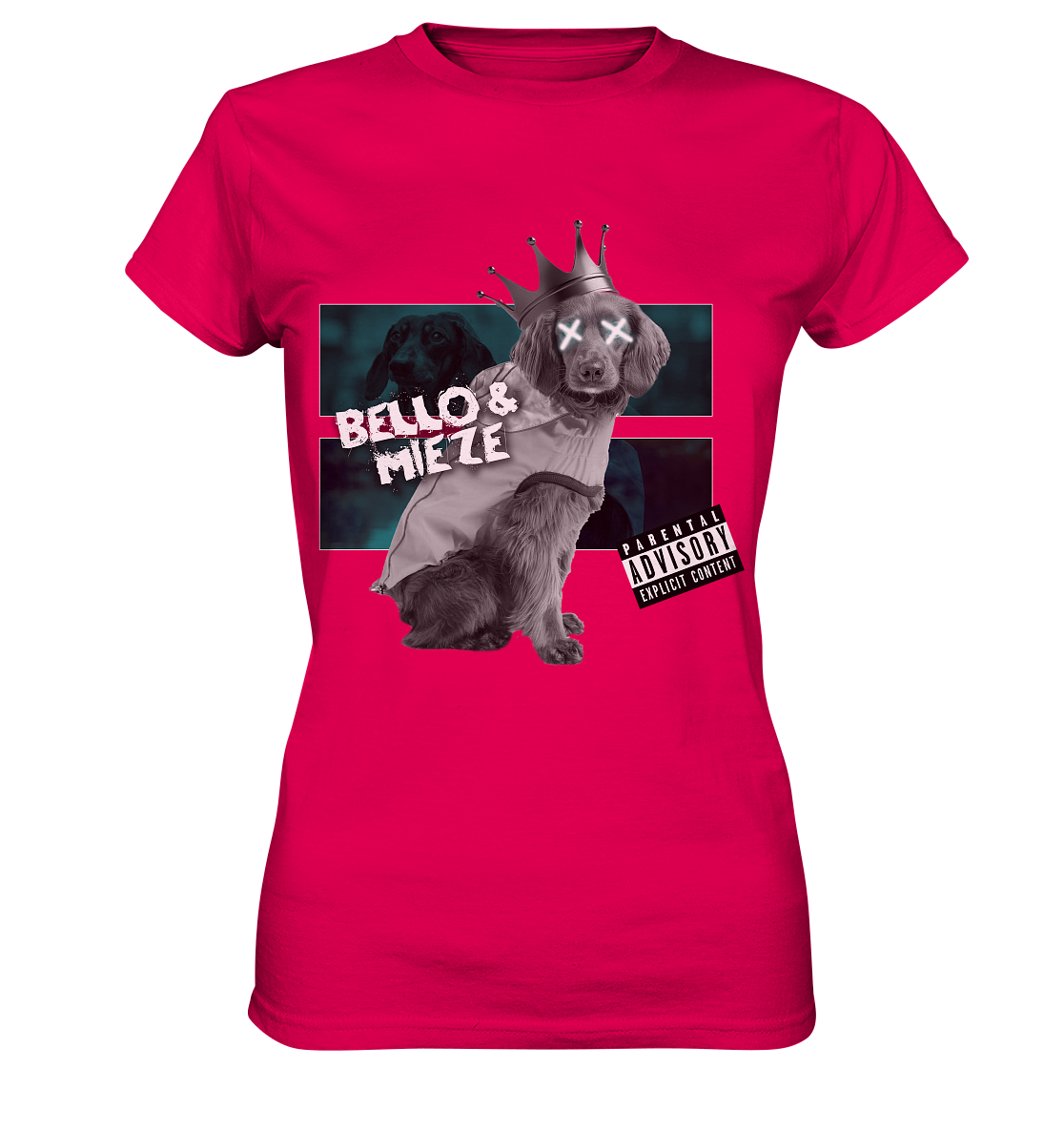 Bello & Mieze - König Hund - Ladies Premium Shirt