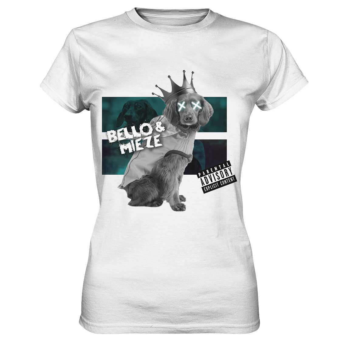 Bello & Mieze - König Hund - Ladies Premium Shirt