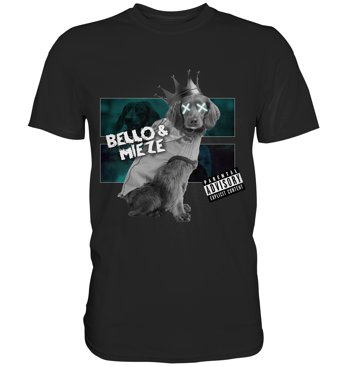 Bello & Mieze - König Hund - Premium Shirt