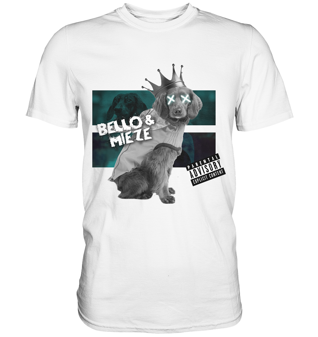 Bello & Mieze - König Hund - Premium Shirt